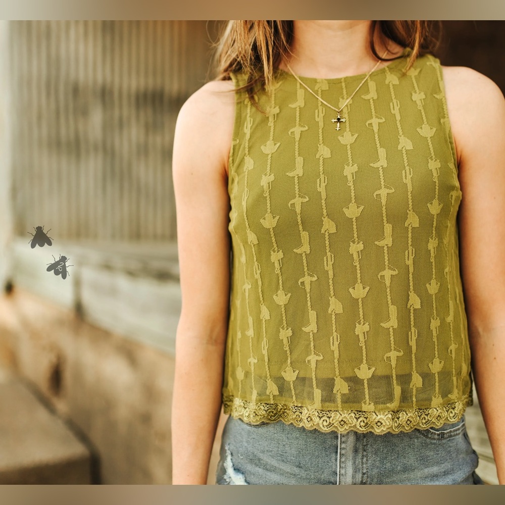 Sweet Stocktank Tank Top - Agave